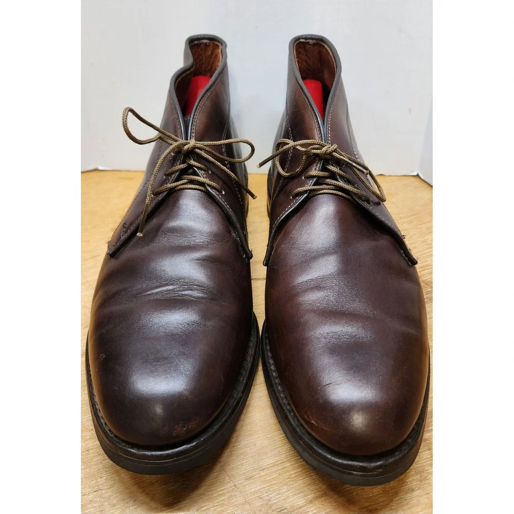 Allen Edmonds Malvern Brown Leather Chukka Boots Mens 10.5 D 9161 USA Made